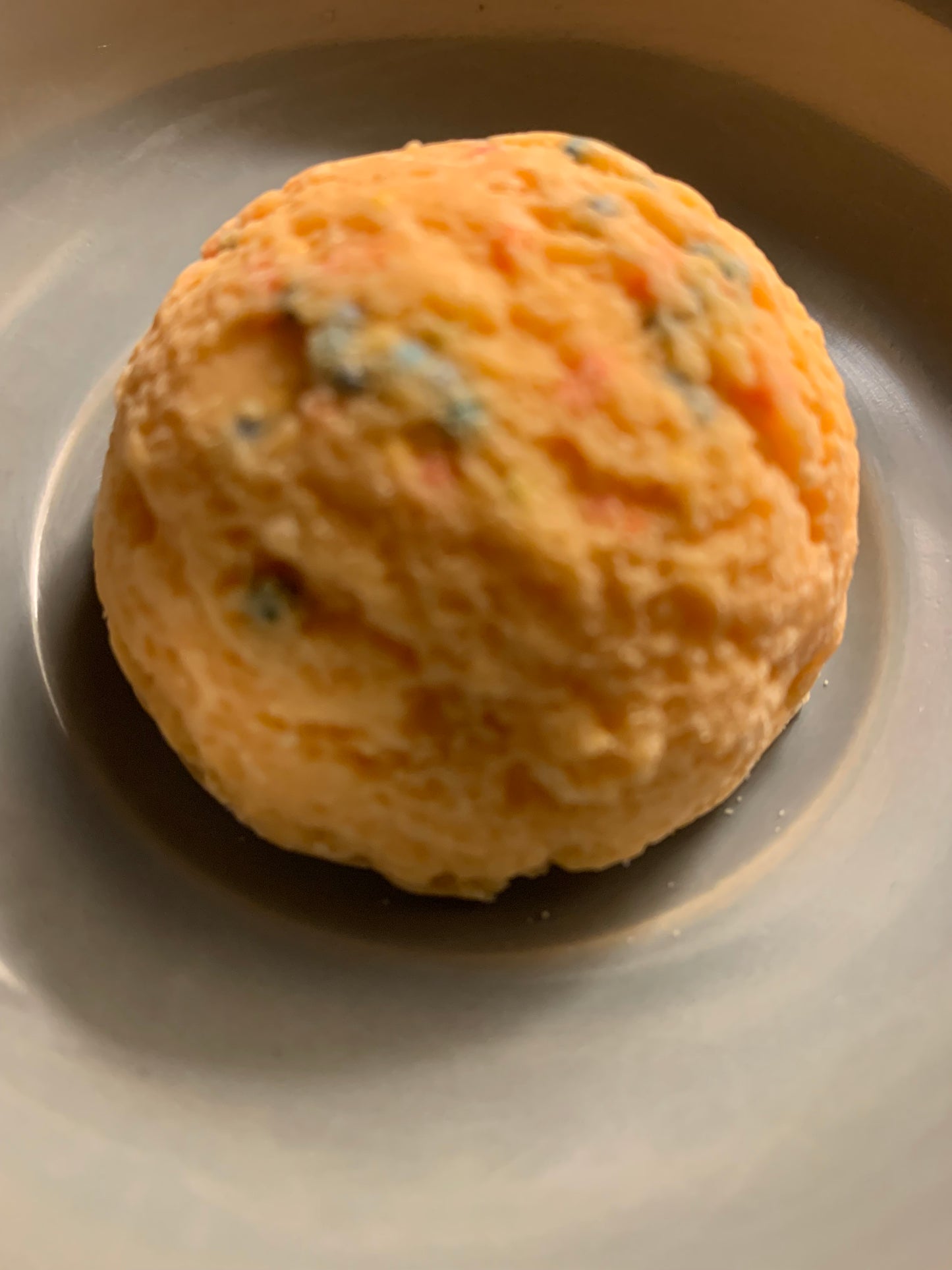 Peach Sherbet Punch with Sprinkles Ice Cream