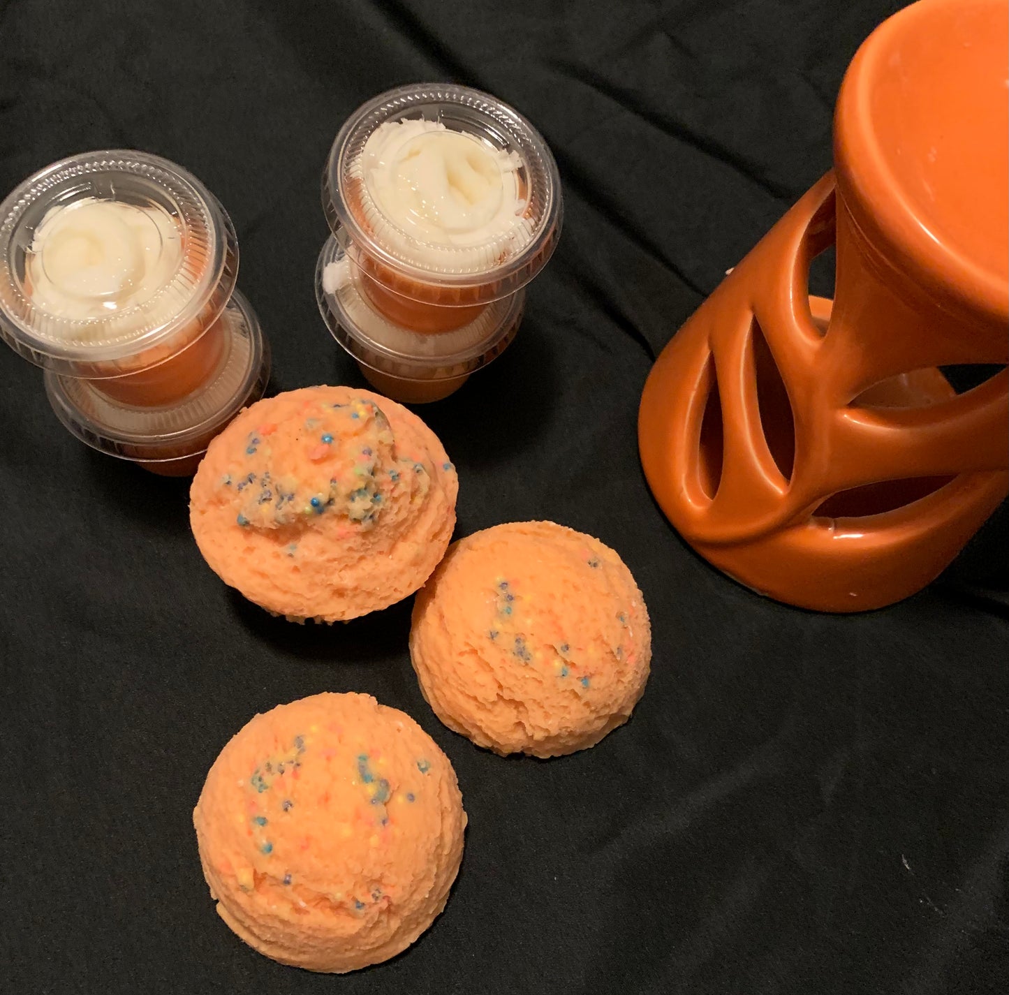 Peach Sherbet Punch Ice Cream w/Sprinkles