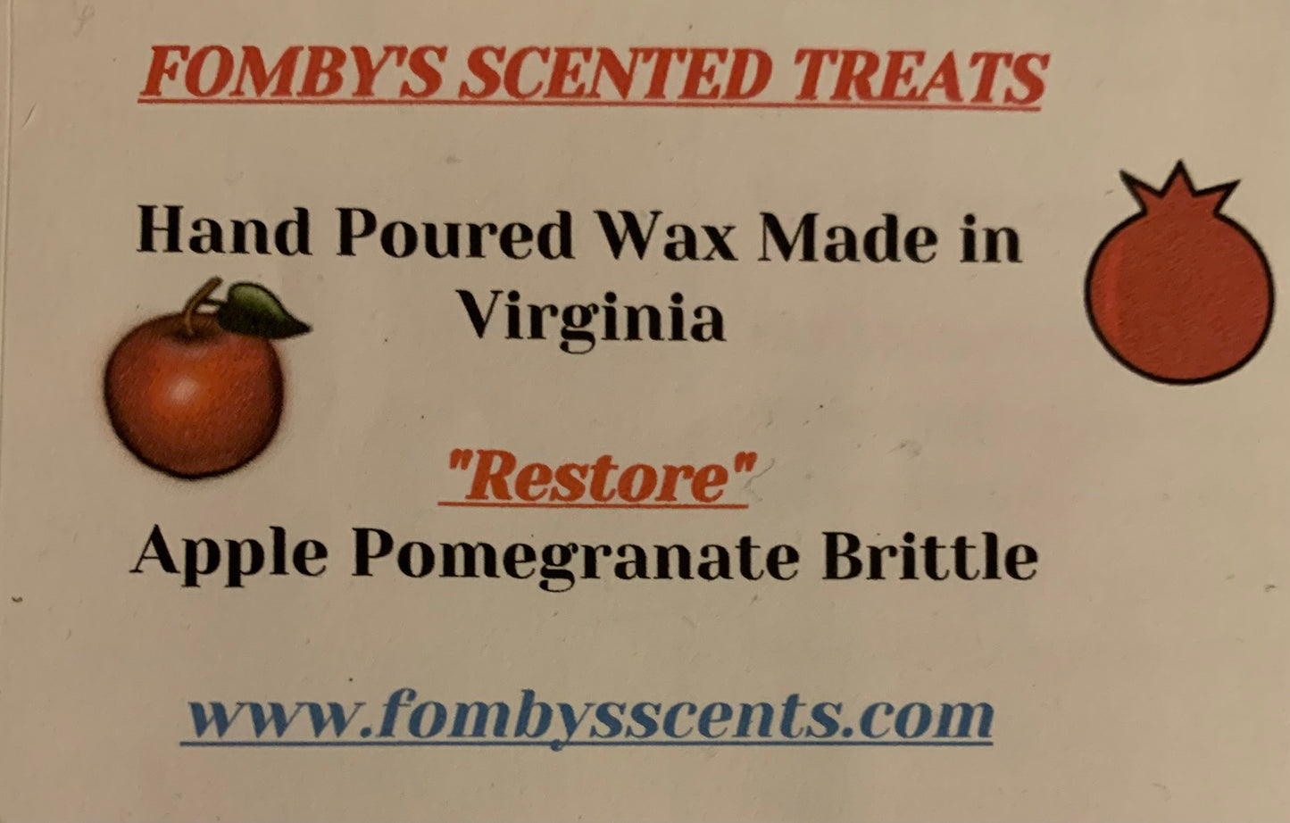 Apple Pomegranate Brittle “Restore”