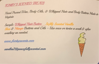 Softly Scented Vanilla Whipped Hair Butter 4oz