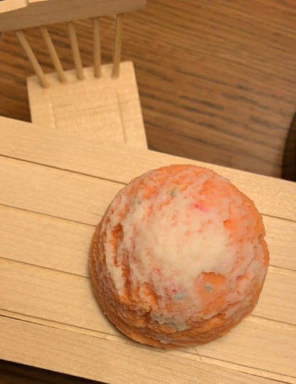 Peach Sherbet Punch w/Buttercream Icing Ice Cream